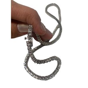 The M Jewelers NY Full Iced Out Necklace in Sterling Silver (Defect)